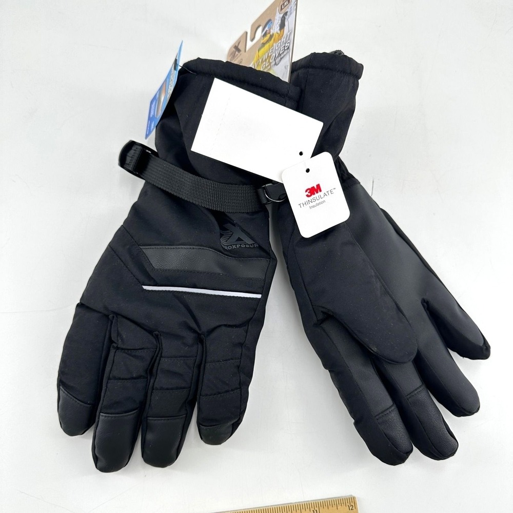 ZeroXposur Mens Heavyweight Insulated Waterproof Gloves Black L/XL‎ D85230 NWT